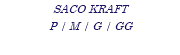 SACO KRAFT P | M | G | GG