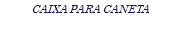 CAIXA PARA CANETA